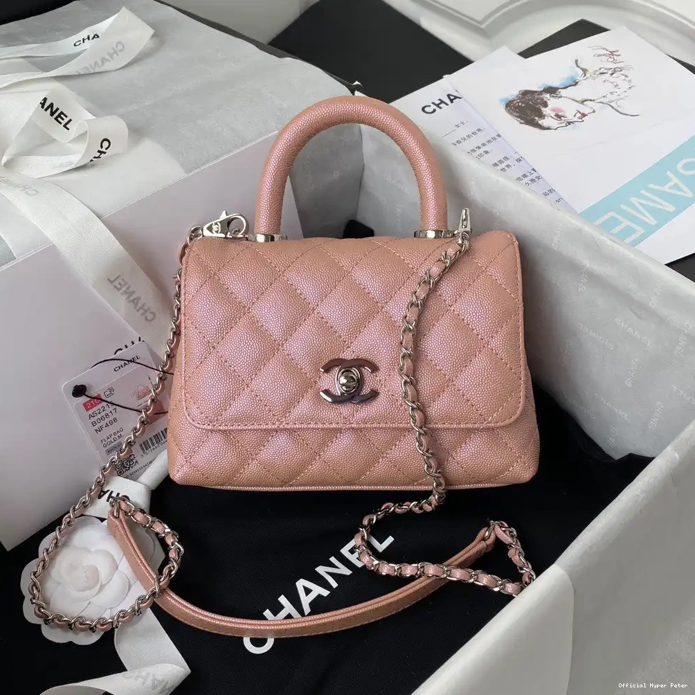 Hyper Peter WITH HANDLE MINI TOP BAG FLAP CHANEL 0707
